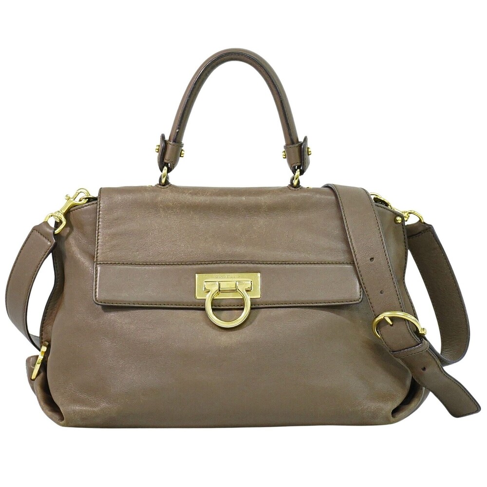 Salvatore Ferragamo Sofia Satchel Smooth Leather Medium